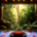 Majestic jungle scenery reflecting the theme of the Amazon Slot Machine