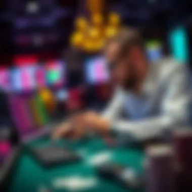 Person analyzing game statistics