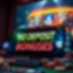 Exciting online casino interface showcasing no deposit bonuses