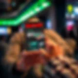 User exploring BetOnline app features