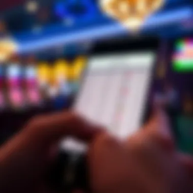 Betting odds displayed on a smartphone