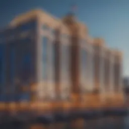 Stunning exterior view of Boston Harbor Casino Hotel