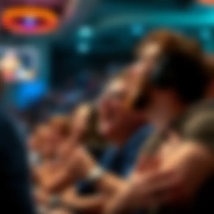 Fans reacting to a buzzer beater