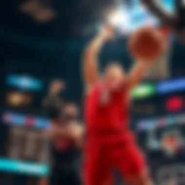 Player making a game-winning shot