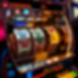 The inner mechanics of a slot machine showcasing the reels