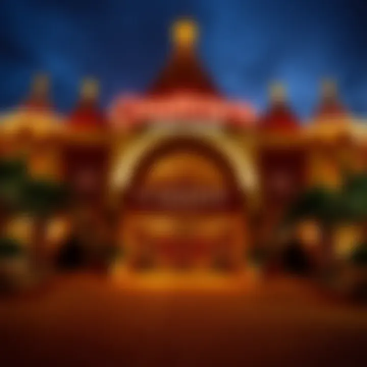 Grand Entrance of Coushatta Casino Resort Coushatta Casino Resort entrance showcasing its grandeur