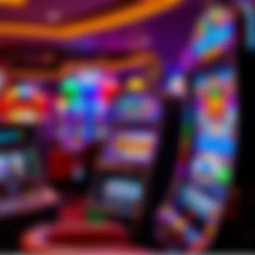 Vibrant Designs of Slot Machines Diverse selection of slot machines showcasing their vibrant designs