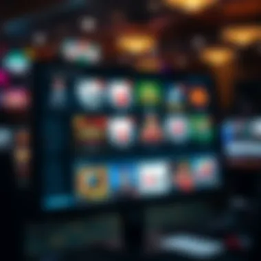 Diverse Poker Game Selections Various poker game options displayed on a computer screen