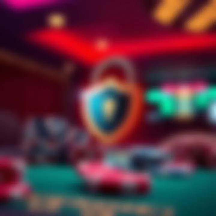 Enhanced Security for Online Poker Lock and shield symbol representing security in online gaming