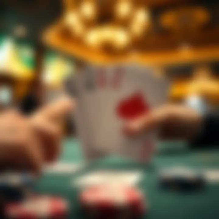 Illustration showing community cards and decision-making