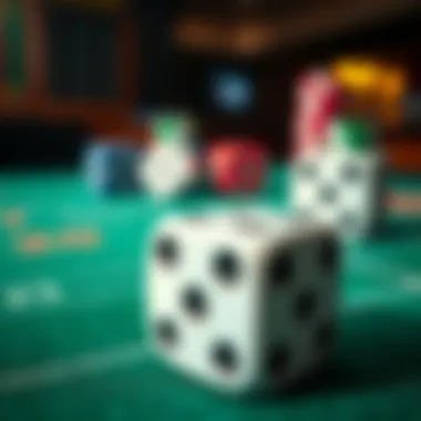 Craps Dice: The Heart of the Game Close-up of dice used in the game of craps