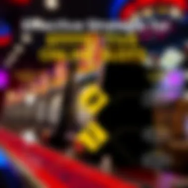 Infographic illustrating strategies for playing online slots effectively