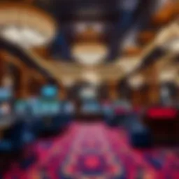Elegant interior of a luxury casino