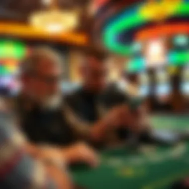 Gamblers Engaged in Gaming Activities Using the App