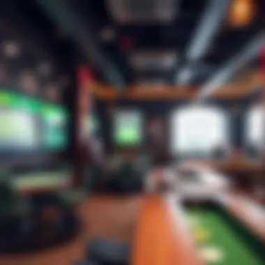 Modern Sports Betting Lounge Interior of a modern sports betting lounge