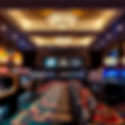 Elegant gaming floor at Encore Boston