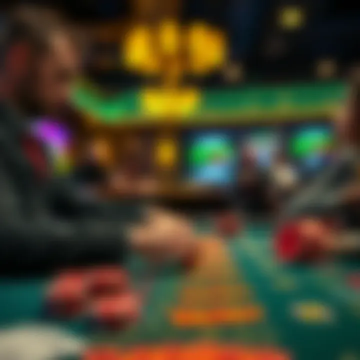 Strategic Player Decisions Strategic thinking illustrated through player decisions at a blackjack table