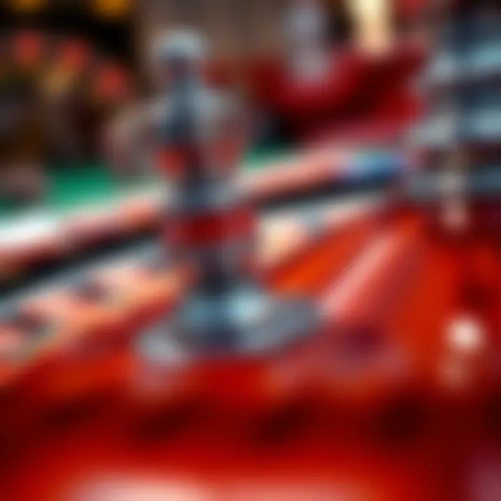 A close-up of a roulette wheel with various betting options highlighted, illustrating the thrilling choices available.