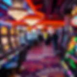 A vibrant casino floor showcasing diverse Aristocrat gaming machines