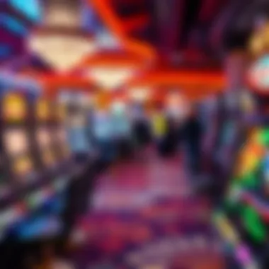 A vibrant casino floor showcasing diverse Aristocrat gaming machines