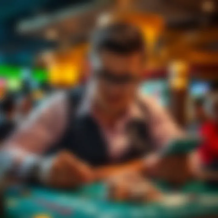 A strategic gambler analyzing game statistics