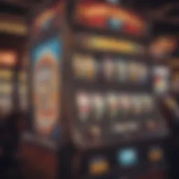 Vibrant slot machine display at MGM Grand