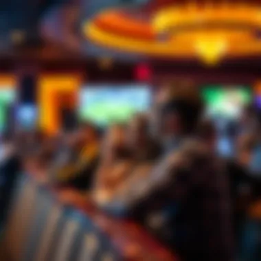 Engaging with Live Sports at the Casino Casino patrons enjoying a live sports event