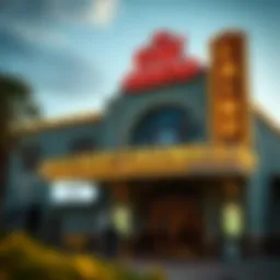 The historic exterior of Gold Dust Casino showcasing its architectural charm