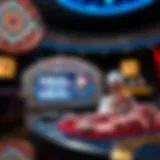 Visual representation of online gaming interface for Deal or No Deal