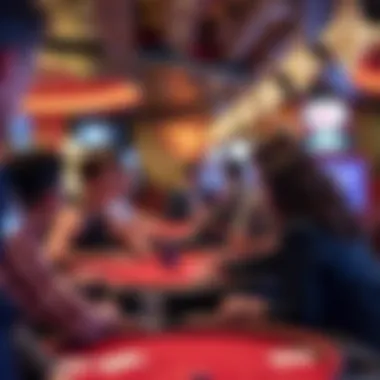 Table Game Experience Players engaged in a thrilling table game experience