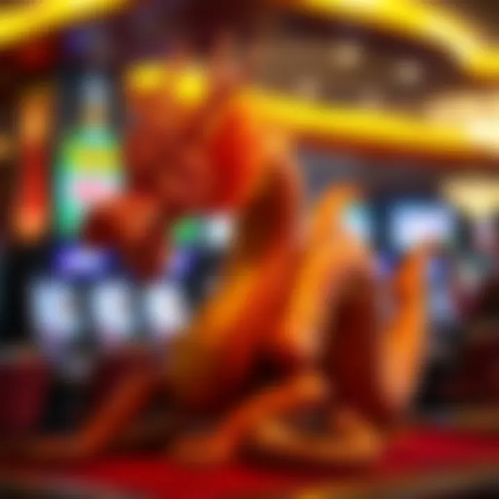 Artistic representation of dragons in casino aesthetics