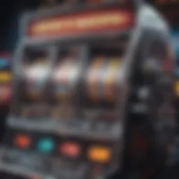 Vibrant hot hit slot machine with spinning reels