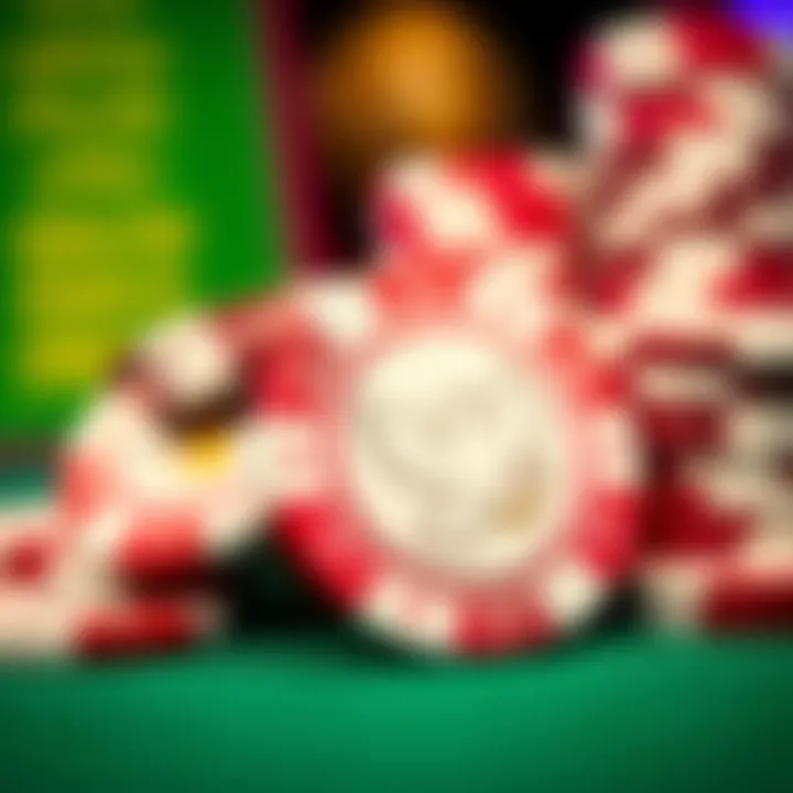 Distinctive Eagle Casino Game Chips A close-up of Eagle Casino game chips with distinct designs