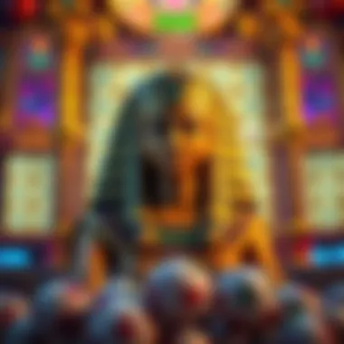 Visually stunning Cleopatra-themed keno game interface