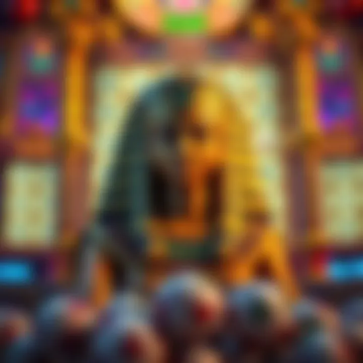 Visually stunning Cleopatra-themed keno game interface