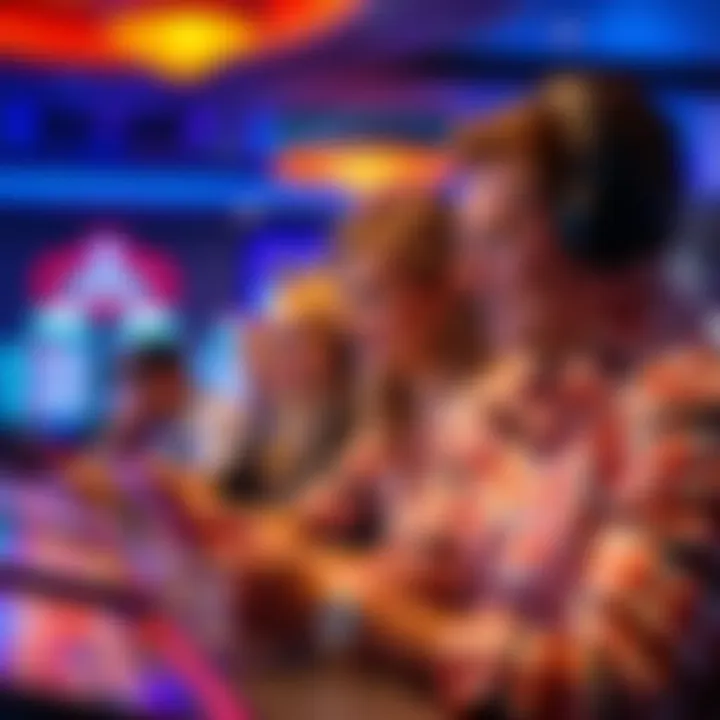 A group of players enjoying an online keno game on their devices