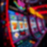 Engaging visual of a vibrant slot machine interface
