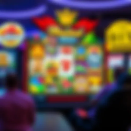 Vibrant online slot game interface showcasing various themes