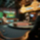 A virtual poker table featuring AI opponents