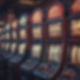 A vibrant array of slot machines showcasing various themes and designs