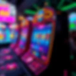 Vibrant digital slot machine interface