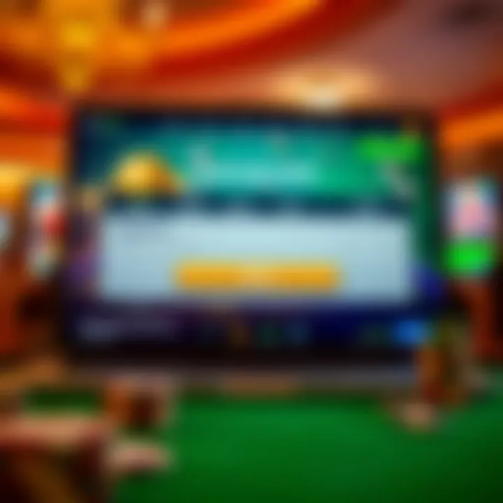 Illustration of a user-friendly registration interface for sports betting sites