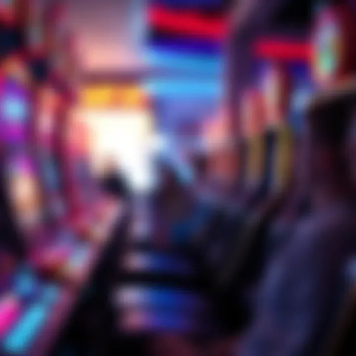 A player engaged in an immersive slot game experience