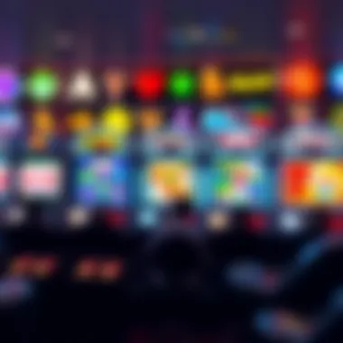 A collection of popular slot game icons and symbols