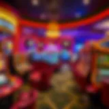 Vibrant Gaming Area of Gold Strike Interior view of Gold Strike casino showcasing vibrant gaming area