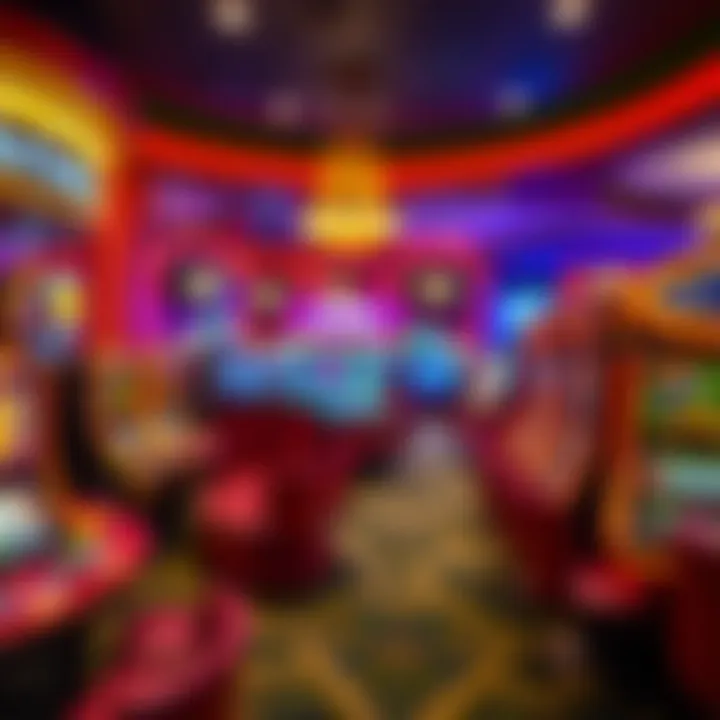 Vibrant Gaming Area of Gold Strike Interior view of Gold Strike casino showcasing vibrant gaming area