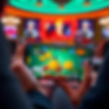 Exciting gameplay on an iPhone showcasing cash rewards