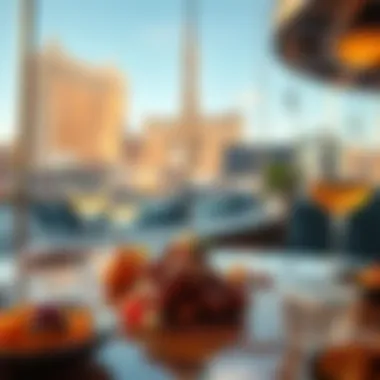 Gourmet dining experience at the Cosmopolitan