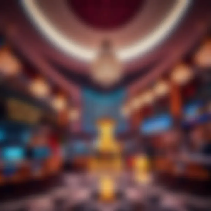 Luxurious lobby of the Cosmopolitan