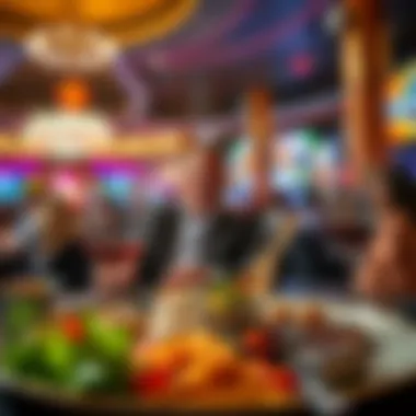 A vibrant gourmet meal showcasing Las Vegas culinary diversity.